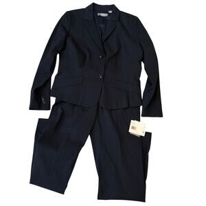 Liz Claiborne 2 Piece Pant Suit Blazer Women's Size 10 / 14 NWT Business Casual